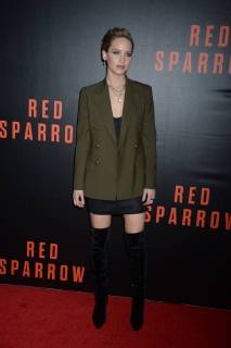WASHINGTON, DC - FEBRUARY 15: Jennifer Lawrence arrives to a special screening of Red Sparrow at The Newseum on February 15, 2018 in Washington, DC. Copyright: xHoo-Me.comlx xMediaPunchx