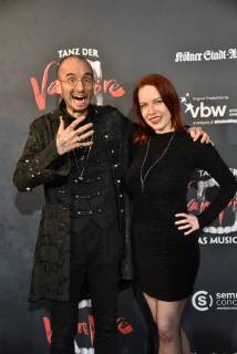 Forensiker Mark Benecke his wife Ines Fischer come on 17 02 2018 in Cologne for the premiere of the musical dance of the vampires in the musical dome