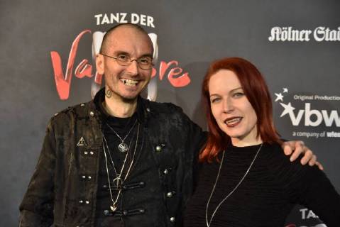 Forensiker Mark Benecke his wife Ines Fischer come on 17 02 2018 in Cologne for the premiere of the musical dance of the vampires in the musical dome