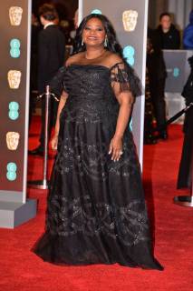 February 18, 2018 - London, London, UK - London, UK. OCTOVIA SPENCER arrives on the red carpet for the EE British Academy Film Awards 2018, held at the Royal Albert Hall. London, UK. London UK  - ZUMAl94_ 20180218_zaf_l94_027 Copyright: xRayxTangx