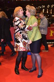 Claudia Roth and Monika Grütters attending the Figlia mia Daughter of mine premiere at the Berlin International Film Festival Berlinale 2018 68th at Berlinale Palace on February 18 2018 in Berlin Germany Foto:xN.xKubelkax xFuturexImage