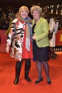 Claudia Roth and Monika Grütters attending the Figlia mia Daughter of mine premiere at the Berlin International Film Festival Berlinale 2018 68th at Berlinale Palace on February 18 2018 in Berlin Germany Foto:xN.xKubelkax xFuturexImage