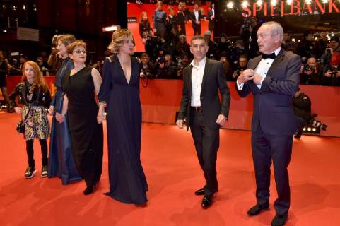 Sara casu Alba Rohrwacher Laura Bispuri Valeria Golino Michele Carboni and Udo Kier attending the Figlia mia daughter of mine premiere at the Berlin International Film Festival Berlinale 2018 68th at Berlinale Palace on February 18 2018 in Berlin Germany Foto:xN.xKubelkax xFuturexImage