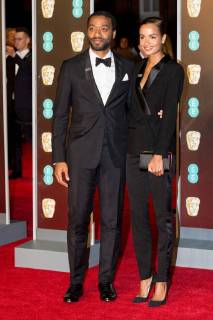 February 18, 2018 - London, London, UK - CHIWETEL EJIOFOR and FRANCES AATERNIR arrives on the red carpet for the EE British Academy Film Awards 2018, held at the Royal Albert Hall, London, UK. London UK  - ZUMAl94_ 20180218_zaf_l94_066 Copyright: xRayxTangx