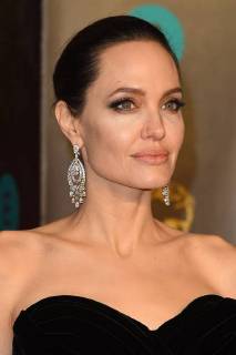 American actress Angelina Jolie attends the British Academy Film Awards (BAFTA) at the Royal Albert Hall in London. FEBRUARY 18th 2018  PTYx18273