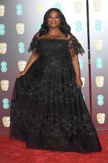 American actress Octavia Spencer attends The British Academy Film Awards (BAFTA) at the Royal Albert Hall in London on February 18, 2018.  LON20180218213 PAULxTREADWAY