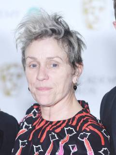 American actress Frances McDormand attends the Winners Room at the British Academy Film Awards at the Royal Albert Hall in London on February 18, 2018.  LON20180218111 RUNExHELLESTAD