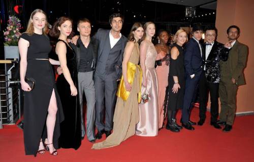 68th Berlin International Film Festival. Festival Internazionale del Cinema di Berlino 2018. Red Carpet film 3 Days in Quiberon . Pictured: Matilda De Angelis con gli altri attori europei nominati  Copyright: xPoolxRomax2x xIPAx xPoolxRomax2x
