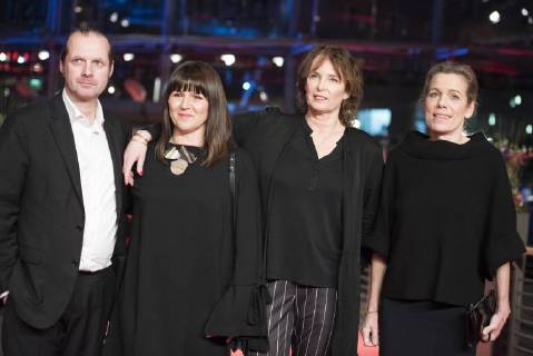 Emily Atef Marie Bäumer Birgit Minichmayr Marie Bäumer and Robert Gwisdek during the premiere of the movie 3 days IN QUIBERON on the occasion of the 68 International Film Festival Berlin 68 Berlin International Film Festival