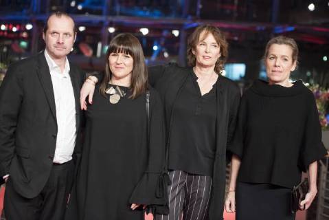Emily Atef Marie Bäumer Birgit Minichmayr Marie Bäumer and Robert Gwisdek during the premiere of the movie 3 days IN QUIBERON on the occasion of the 68 International Film Festival Berlin 68 Berlin International Film Festival