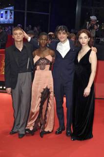 The presentation of European shooting stars 2018 during the 68th Berlin International Film Festival Berlinale 2018 on February 19 and attending the 3 days in Quiberon 3 days in Quiberon premiere Jonas Smulders Michaela Coel Franz Rogowski and Matilda De Angelis 2018 in Berlin Germany Foto:xC.xTamckex xFuturexImage