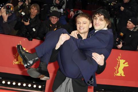 The presentation of European shooting stars 2018 during the 68th Berlin International Film Festival Berlinale 2018 on February 19 and attending the 3 days in Quiberon 3 days in Quiberon premiere Jonas Smulders and Franz Rogowski 2018 in Berlin Germany Foto:xC.xTamckex xFuturexImage