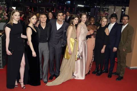 Luna Wedler Matilda de Angelis Jonas Smulders Irakli Kvirikadze Eili Harboe Reka Tenki Michaela Coel Alba August Franz Rogowski and Matteo Simoni attending the 3 days in Quiberon 3 days in Quiberon premiere and the presentation of European shooting stars 2018 during the 68th Berlin International Film Festival Berlinale 2018 on February 19 2018 in Berlin Germany Foto:xC.xTamckex xFuturexImage