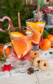 Hot punch with spices and orange hot mulled wine  1079704629