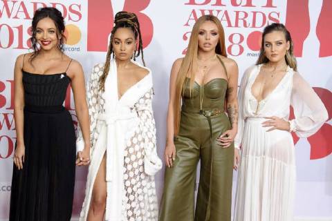 Jade Thirwell Leigh Anne Pinnock Jesy Nelson and Perrie Edwards Little Mix at the BRIT Awards 2018 at the O2 Arena London 21 02 2018 Jade Thirwell Leigh Anne Pinnock Jesy Nelson Perrie Edwards Little Mix  Foto:xS.xVasx xFuturexImage