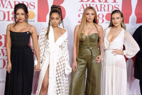 Jade Thirwell Leigh Anne Pinnock Jesy Nelson and Perrie Edwards Little Mix at the BRIT Awards 2018 at the O2 Arena London 21 02 2018 Jade Thirwell Leigh Anne Pinnock Jesy Nelson Perrie Edwards Little Mix  Foto:xS.xVasx xFuturexImage