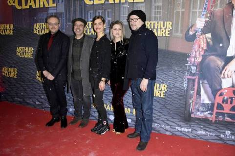 Josef Hader Miguel Alexandre Hannah Hoekstra Marijtje Rutgers and Rainer Bock at the premiere of the movie Arthur Claire in the City Cinema Munich 26 02 2018 Foto:xP.xSchönbergerx xFuturexImage