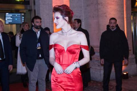 Italy: Bella Thorne meets her fans in Rome Red Carpet in Rome with the American singer and actress Bella Thorne who meets fans with autographs and selfies. Roma RM Italy The Space Moderno  MatteoxNardone
