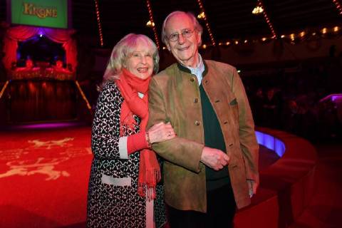 Wilfried Klaus with his wife Wera Premiere Circus Krone 3 Winter Program Manege Circus Kronebau Munich 01 03 2018