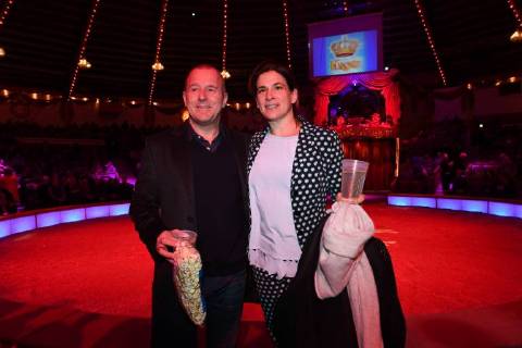 Heino Ferch with wife Marie Jeanette Premiere Circus Krone 3 Winter Program Manege Circus Kronebau Munich 01 03 2018