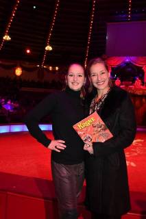 Lisa Seitz with daughter Luzie Premiere Circus Krone 3 Winter Program Manege Circus Kronebau Munich 01 03 2018