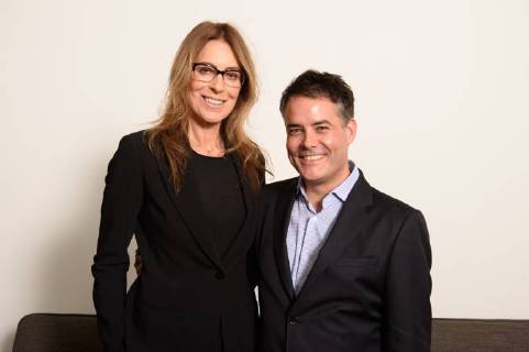 March 2, 2018 - Beverly Hills, California, U.S. - Presenter Kathryn Bigelow with Sebastian Lelio, director of the Oscar nominated foreign film A Fantastic Woman (Chile), at the reception for the Foreign Language Film Award category for the 90th Oscars on Friday. Beverly Hills U.S. - ZUMAz03_ 20180302_shf_z03_193 Copyright: xPhilxMcCartenx