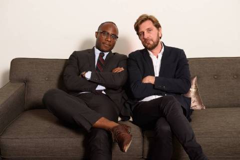 March 2, 2018 - Beverly Hills, California, U.S. - Presenter BARRY JENKINS with RUBEN OSTLUND, director of the Oscar nominated foreign film The Square (Sweden), at the reception for the Foreign Language Film Award category for the 90th Oscars on Friday. Beverly Hills U.S. - ZUMAz03_ 20180302_shf_z03_204 Copyright: xPhilxMcCartenx