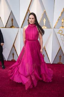 Daniela Vega arrives on the red carpet of The 90th OscarsÂ® at the DolbyÂ® Theatre in Hollywood, CA on Sunday, March 4, 2018.  Copyright: xMichaelxBakerx 33546_055PLX