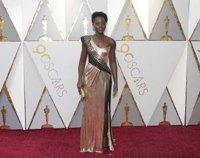 Lupita Nyong o arrives on the red carpet for the 90th annual Academy Awards at the Dolby Theatre in the Hollywood section of Los Angeles on March 4, 2018.  LAP20180304083 JOHNxANGELILLO