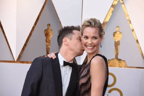 March 4, 2018 - Los Angeles, California, U.S. - SAM ROCKWELL AND LESLIE BIBB arrives on the red carpet for the 90th Annual Academy Awards at the Dolby Theatre. Los Angeles U.S. - ZUMAz03_ 20180304_zbp_z03_021 Copyright: xKevinxSullivanx