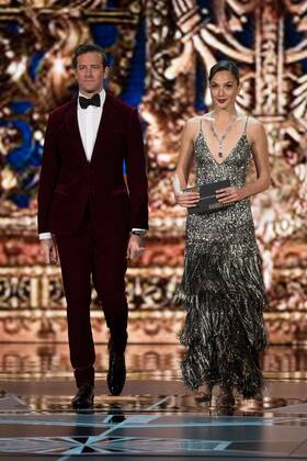 Armie Hammer and Gal Gadot present the Oscar for achievement in makeup during the live ABC Telecast of The 90th OscarsÂ® at the DolbyÂ® Theatre in Hollywood, CA on Sunday, March 4, 2018.  Copyright: xAaronxPoolex 33546_368PLX