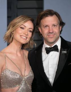 March 4, 2018 - Beverly Hills, California, U.S - Olivia Wilde (L) and actor Jason Sudeikis on the red carpet of the 2018 Vanity Fair Oscar Party held at the Wallis Annenberg Center in Beverly Hills, California on Sunday March 4, 2018. Beverly Hills U.S. - ZUMAp124 20180304_zaa_p124_103 Copyright: xJavierxRojasx
