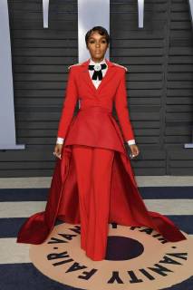 March 4, 2018 - Los Angeles, CA, U.S. - 04 March 2018 - Los Angeles, California - Janelle Monae. 2018 Vanity Fair Oscar Party following the 90th Academy Awards held at the Wallis Annenberg Center for the Performing Arts. Photo Credit: AdMedia Los Angeles U.S. - ZUMAa123 20180304_zaa_a123_557 Copyright: xBirdiexThompsonx