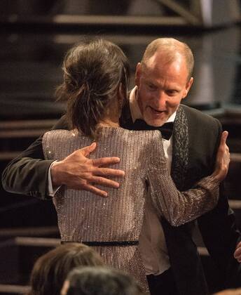 Oscar nominees Woody Harrelson and Sally Hawkins embrace at The 90th OscarsÂ® at the DolbyÂ® Theatre in Hollywood, CA on Sunday, March 4, 2018.  Copyright: xAaronxPoolex 33546_426PLX