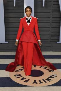March 4, 2018 - Los Angeles, CA, U.S. - 04 March 2018 - Los Angeles, California - Janelle Monae. 2018 Vanity Fair Oscar Party following the 90th Academy Awards held at the Wallis Annenberg Center for the Performing Arts. Photo Credit: AdMedia Los Angeles U.S. - ZUMAa123 20180304_zaa_a123_544 Copyright: xBirdiexThompsonx