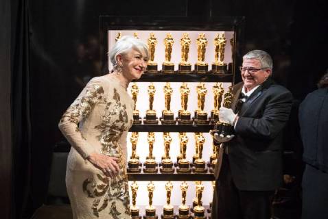 Helen Mirren backstage during the live ABC Telecast of The 90th OscarsÂ® at the DolbyÂ® Theatre in Hollywood, CA on Sunday, March 4, 2018.  Copyright: xMattxSaylesx 33546_439PLX