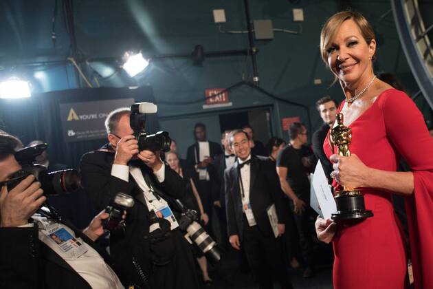 Allison Janney accepts the Oscar for Performance by an actress in a supporting role, for her role in I, Tonya during the live ABC Telecast of The 90th OscarsÂ® at the DolbyÂ® Theatre in Hollywood, CA on Sunday, March 4, 2018.  Copyright: xMattxPetitx 33546_460PLX