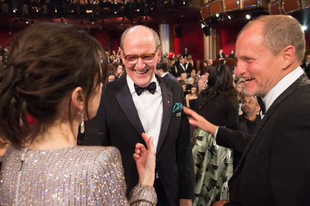 Oscar nominees Sally Hawkins, Richard Jenkins and Woody Harrelson during The 90th OscarsÂ® at the DolbyÂ® Theatre in Hollywood, CA on Sunday, March 4, 2018.  Copyright: xPhilxMcCartenx 33546_477PLX