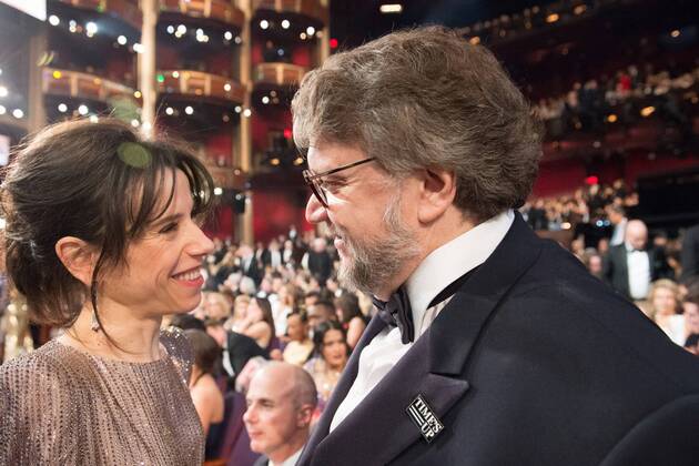 Oscar nominee Sally Hawkins and Oscar winner Guillermo del Toro during The 90th OscarsÂ® at the DolbyÂ® Theatre in Hollywood, CA on Sunday, March 4, 2018.  Copyright: xPhilxMcCartenx 33546_480PLX
