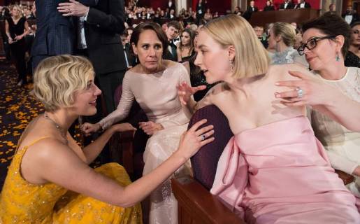 (L to R) Greta Gerwig, Laurie Metcalf, Saoirse Ronan attend the live ABC Telecast of The 90th OscarsÂ® at the DolbyÂ® Theatre in Hollywood, CA on Sunday, March 4, 2018.  Copyright: xPhilxMcCartenx 33546_487PLX