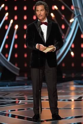 Matthew McConaughey presents the Oscar for Achievement in Film Editing during the live ABC Telecast of The 90th OscarsÂ® at the DolbyÂ® Theatre in Hollywood, CA on Sunday, March 4, 2018.  Copyright: xAaronxPoolex 33546_509PLX