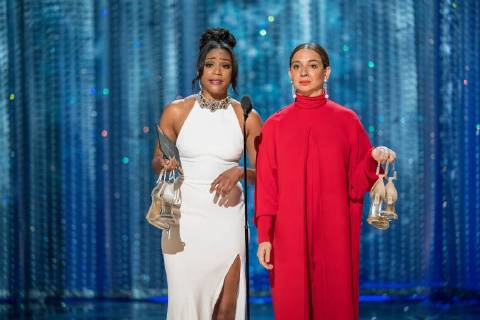 Tiffany Haddish and Maya Rudolph present during the live ABC Telecast of The 90th OscarsÂ® at the DolbyÂ® Theatre in Hollywood, CA on Sunday, March 4, 2018.  Copyright: xAaronxPoolex 33546_513PLX