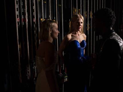 Margot Robbie, Nicole Kidman and Chadwick Boseman chat backstage during the live ABC Telecast of The 90th OscarsÂ® at the DolbyÂ® Theatre in Hollywood, CA on Sunday, March 4, 2018.  Copyright: xMattxPetitx 33546_530PLX