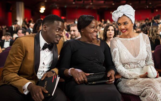 Oscar nominee Daniel Kaluuya with guests during the live ABC Telecast of The 90th OscarsÂ® at the DolbyÂ® Theatre in Hollywood, CA on Sunday, March 4, 2018.  Copyright: xJohnxFarrell,xJr.x 33546_561PLX