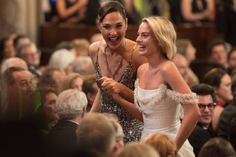 Gal Gadot and Margot Robbie during the live ABC Telecast of The 90th OscarsÂ® at the DolbyÂ® Theatre in Hollywood, CA on Sunday, March 4, 2018.  Copyright: xAaronxPoolex 33546_569PLX