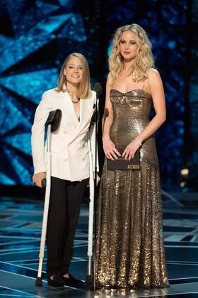 Jodi Foster and Jennifer Lawrence present the Oscar for best actress in a leading role during the live ABC Telecast of The 90th OscarsÂ® at the DolbyÂ® Theatre in Hollywood, CA on Sunday, March 4, 2018.  Copyright: xAaronxPoolex 33546_572PLX