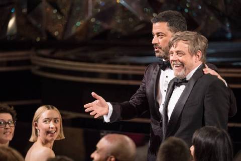 Jimmy Kimmel and Mark Hammill during the live ABC Telecast of The 90th OscarsÂ® at the DolbyÂ® Theatre in Hollywood, CA on Sunday, March 4, 2018.  Copyright: xAaronxPoolex 33546_575PLX