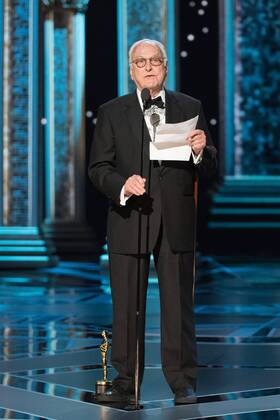 James Ivory accepts the Oscar for adapted screenplay for work on Call Me by Your Name during the live ABC Telecast of The 90th OscarsÂ® at the DolbyÂ® Theatre in Hollywood, CA on Sunday, March 4, 2018.  Copyright: xAaronxPoolex 33546_584PLX