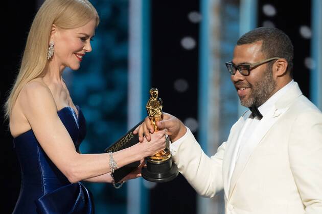 Nicole Kidman presents the Oscar for Best Original Screenplay to Jordan Peele for work on Get Out during the live ABC Telecast of The 90th OscarsÂ® at the DolbyÂ® Theatre in Hollywood, CA on Sunday, March 4, 2018.  Copyright: xAaronxPoolex 33546_587PLX