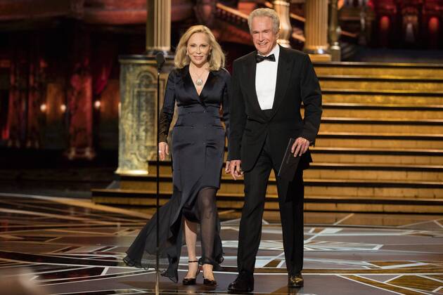 Warren Beatty (right) and Faye Dunaway present the Oscar for best picture motion picture of the year during the live ABC Telecast of The 90th OscarsÂ® at the DolbyÂ® Theatre in Hollywood, CA on Sunday, March 4, 2018.  Copyright: xAaronxPoolex 33546_610PLX